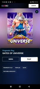 Скачать Gizbo казино на Android 4